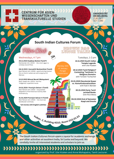 Poster for South india cultures forum