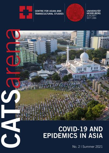 Title image of the CATSarena No. 2 with an image of Indonesian Muslims offering Eid al-Adha prayers at the Great Mosque of Al-Azhar, during the outbreak of COVID-19 in Jakarta, Indonesia, July 31, 2020.
