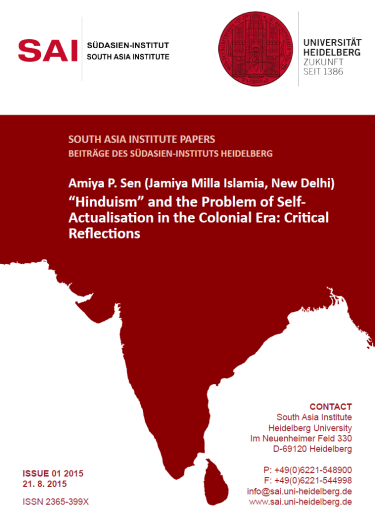 Title image South Asia Institute Paper Nr. 2