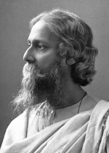 portrait picture of poet Rabindranath Tagore