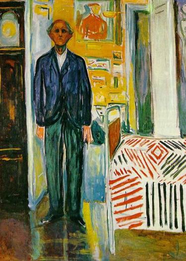 Munch, Edvard, Between the Clock and the Bed. 1943. Munch Museum, Oslo, Norway.
