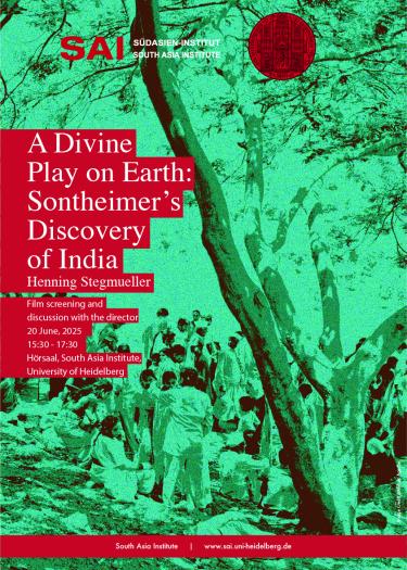 Poster of the Film Screening: A Divine Play on Earth: Sontheimer's Discovery of India